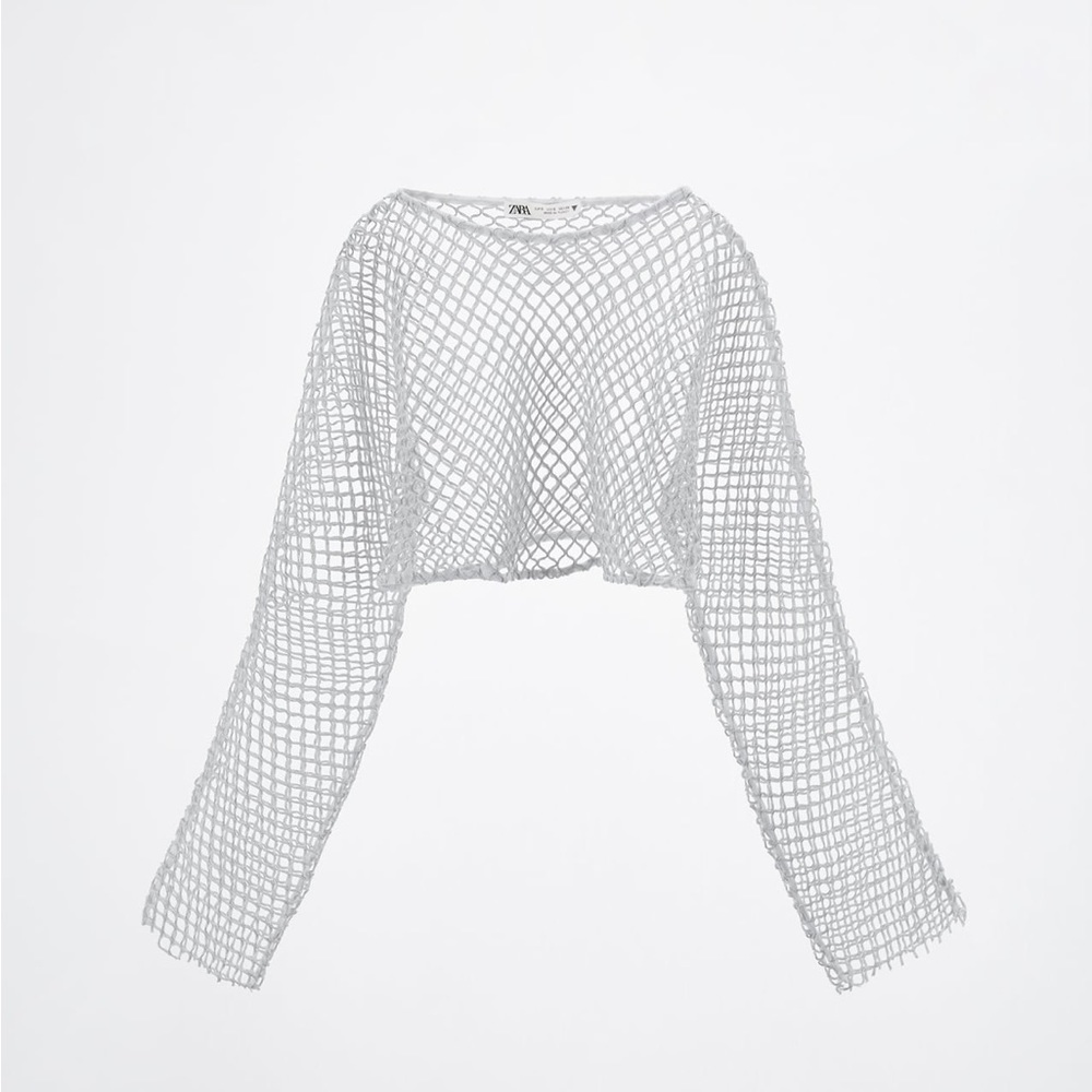 NWT Zara metallic top